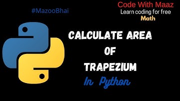 Calculate Area Of Trapezium using Python (Hindi/Urdu)