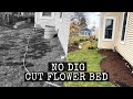 Making room for more cut flowers  no dig method  step by step