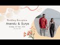 Anandu  surya  wedding reception  05th nov 2023  live