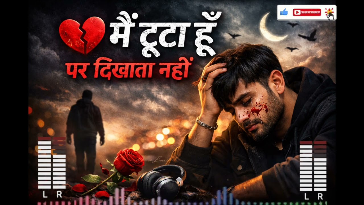 मैं टूटा हूँ पर दिखाता नहीं 💔 |HeartTouchingSadRapSong 
