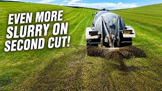 LIQUID GOLD! EVEN MORE SLURRY GOING ON FOR SECOND CUT