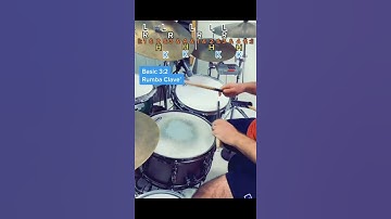 How To Play Clave On Drum Set In 40 Seconds #Shorts
