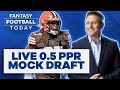 LIVE 0.5 PPR MOCK DRAFT: FANTASY FOOTBALL PICKS, LATE ROUND TARGETS, ASK QUESTIONS | 2022 Fantasy