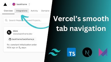 Recreating Vercel’s smooth tab navigation with TailwindCSS and Framer motion