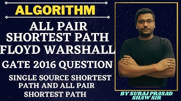 57 All Pair Shortest Path Floyd Warshall | Dynamic Programming | Code | Example | Time and Space