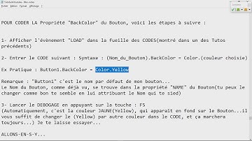 Visual_Basic 38 Comment CODER la Propriété BackColor du Bouton VB.NET