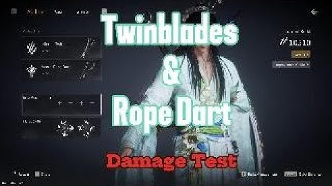 Infernal Twinblades & Rope Dart | Damages test/Build