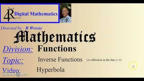 Inverse Functions Hyperbola