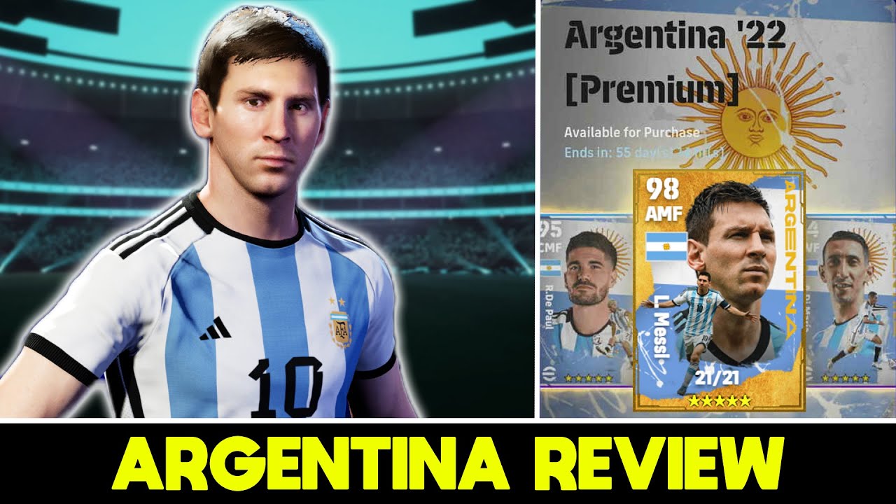 eFootball 2023 | ARGENTINA PACK REVIEW - 100 OVR MESSI - YouTube