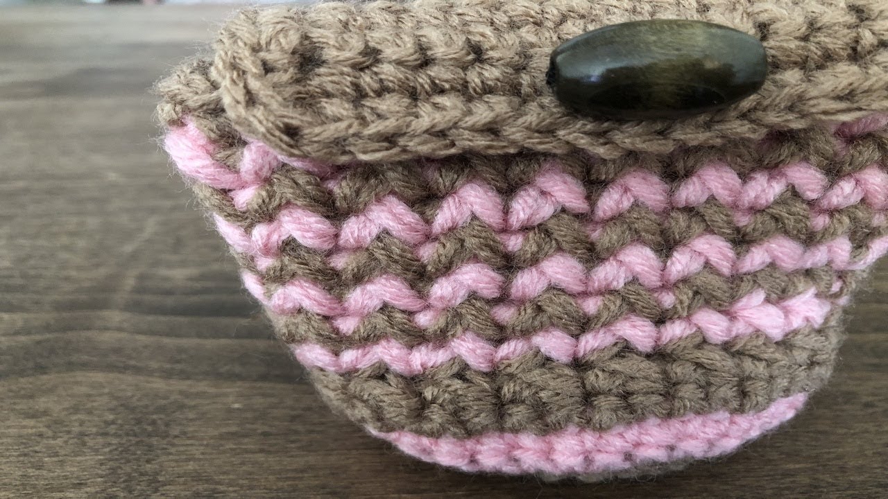 I made a jagged mini pouch☆ - YouTube