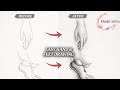 Easy Hand &amp; Feet Drawing ✋🦶 | Step by Step Pencil Sketch #easydrawing #khushiartiva #sketching 