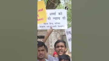 Delhi: VHP supporters stage protest over release of Bajrang Dal’s Rinku Sharma’s killers