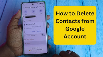How to delete contacts from Google Account