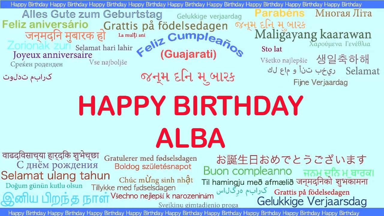 Alba Languages Idiomas - Happy Birthday - YouTube