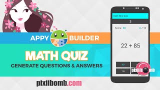 AppyBuilder: [Part 2] Math Whiz Quiz screenshot 3