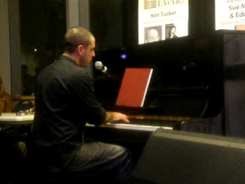 Scott Alan singing "Now" at Barnes and Noble