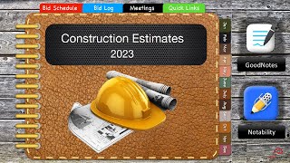 Digital Planner for Construction Estimators screenshot 1