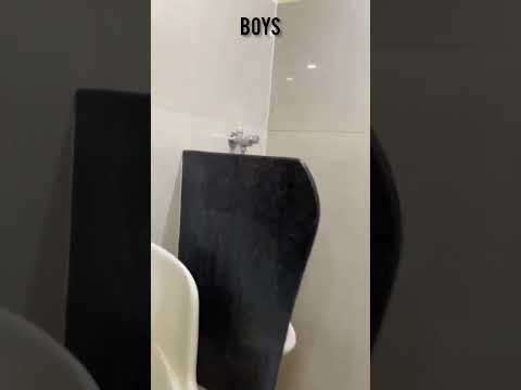 When you pee with a stranger next to you, Girls vs Boys #funny #comedy #entertainment #hilarious