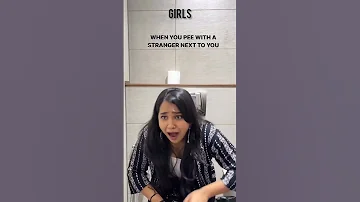 When You Pee With A Stranger Next To You Girls Vs Boys Funny Comedy Entertainment Hilarious 