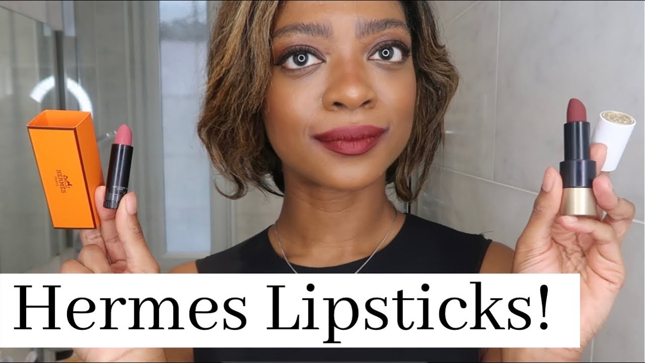 Hermes Rose Inoui (27) Rouge Matte Lipstick Review & Swatches