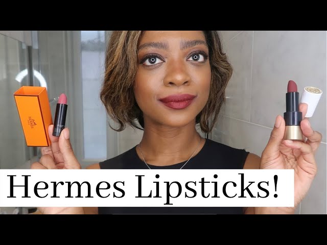 Hermes Lipsticks! The Best Gift?  Rouge Hermes Review, Swatches, Demo 