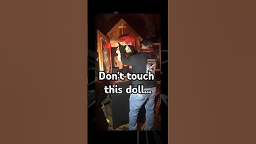 Do you think Annabelle is haunted? Touching her was not a good idea... #scary #doll #usa