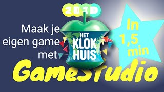 lancering Gevoel van schuld boog Klokhuis Game Studio in 1,5 min - super geinig en simpel jouw eigen game  maken. - YouTube