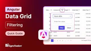 Angular Data Grid: Filtering Feature Walkthrough