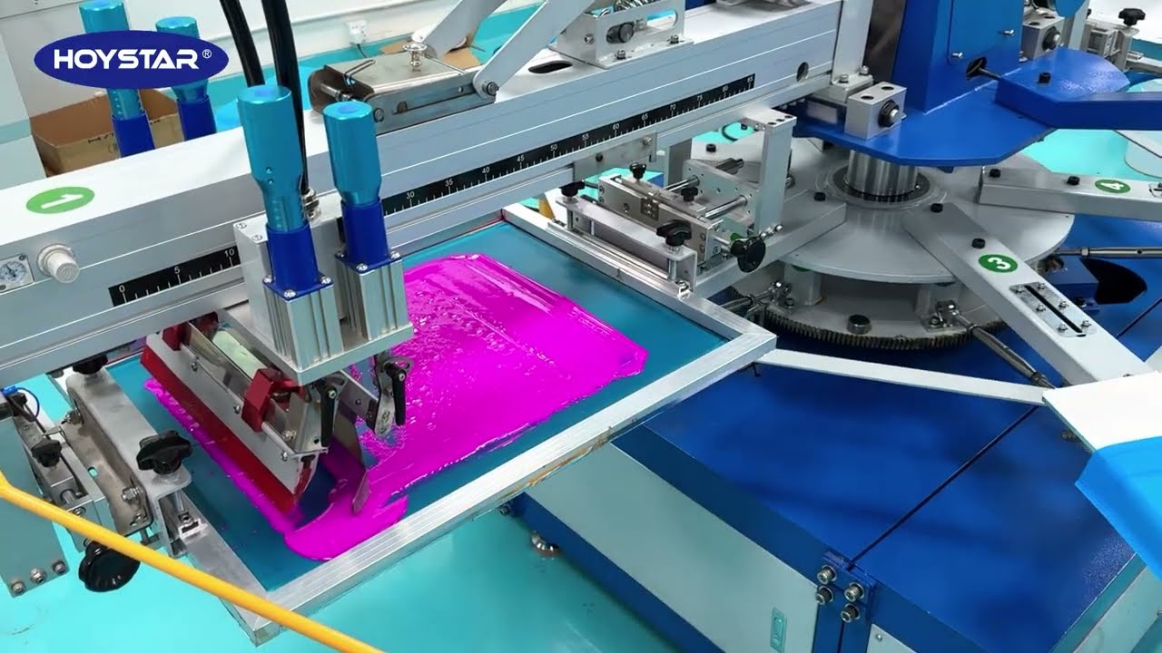 Print non-woven bag, the 2 color screen printing machine