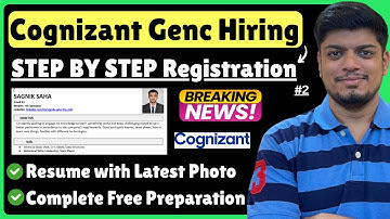 🔥Cognizant Resume Format | Cognizant GenC Step By Step Registration |Cognizant Off-Campus Drive 2025