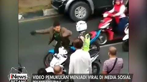Viral!! Anggota TNI ini Memukul Polisi di Tengah Jalan - iNews Petang 11/08