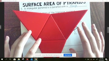Surface Area of a Triangular Based Pyramid
