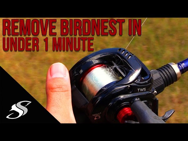 How to remove bait caster backlash or birds nest for beginners #Abugar