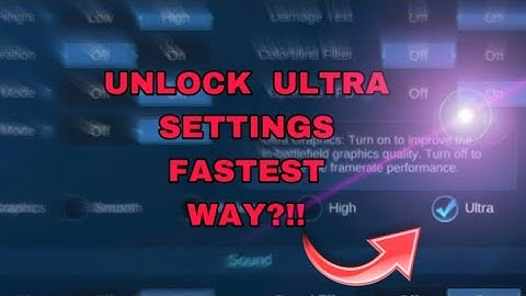 How to unlock ultra graphics & Refresh Rate  Mobile legends Android 10,11,12, And all devices