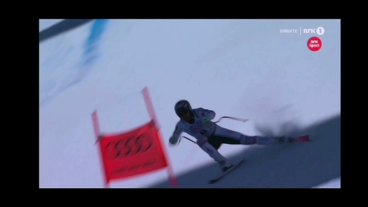 Downhill ski crash recover to backwards in 110km/h ⛷️↔️😲🤘🏻! FIS W.Cup Cortina 2021 Maxence