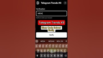 Telegram Trends #3 Blum Verify Video Code Solved 💯 Easily | Today Blum Code Solved | #blumverifycode