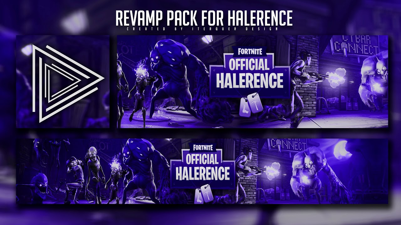 Fortnite Rev Pack For Halerence Youtube Banner Twitter Header Avatar Youtube Fortnite Header Template
