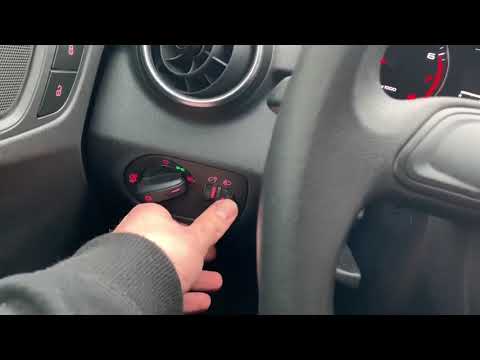 How to use the lights and vision exterior version dimmed head lights and high beam Audi A1/S1 DIY