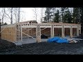 How To Build: Wood Frame 74 x 30 5-bay garage Build Project