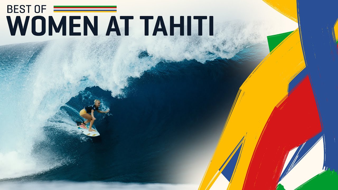 Best Of The Women At Teahupo'o Tahiti In 2024 - YouTube