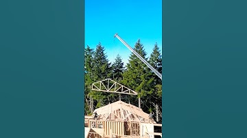 Survived Truss Day with Blue skies! #building #newconstruction #contractor #framing #framer #trusses