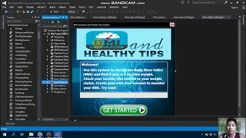 OOP Project Idea - BMI Calculator and Healthy Tips - Using Visual Studio C# - with MS Access