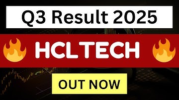 HCL TECH Q3 Results 2025 | HCL TECH Results Today | HCL TECH Dividend 2025 | HCL TECH Results