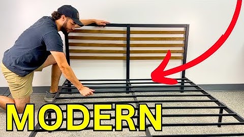 How To Assemble Zinus Kai Bamboo Metal Platform Bed Frame