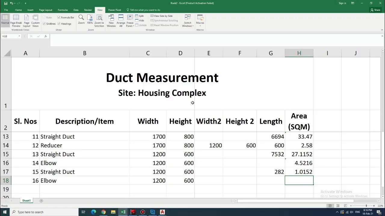 HVACDUCT MEASUREMENT FROM AUTOCAD YouTube