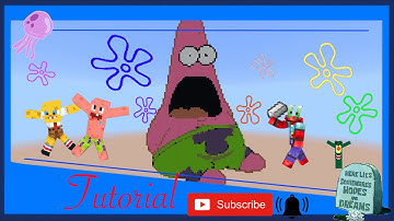 Minecraft pixel art tutorial | episode 6 | Patrick Starr | Spongebob Squarepants | full tutorial