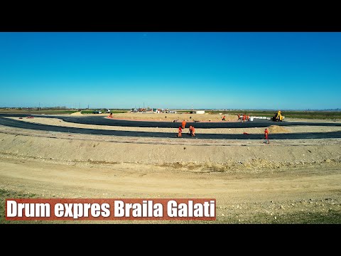 DEx6 Drum Expres Braila-Galati | Lucrari sens giratoriu Intersectie cu drum legatura pod | 30.03.23