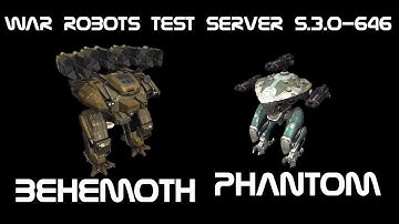 War Robots Test server 5.3.0-646 New Robots and Module