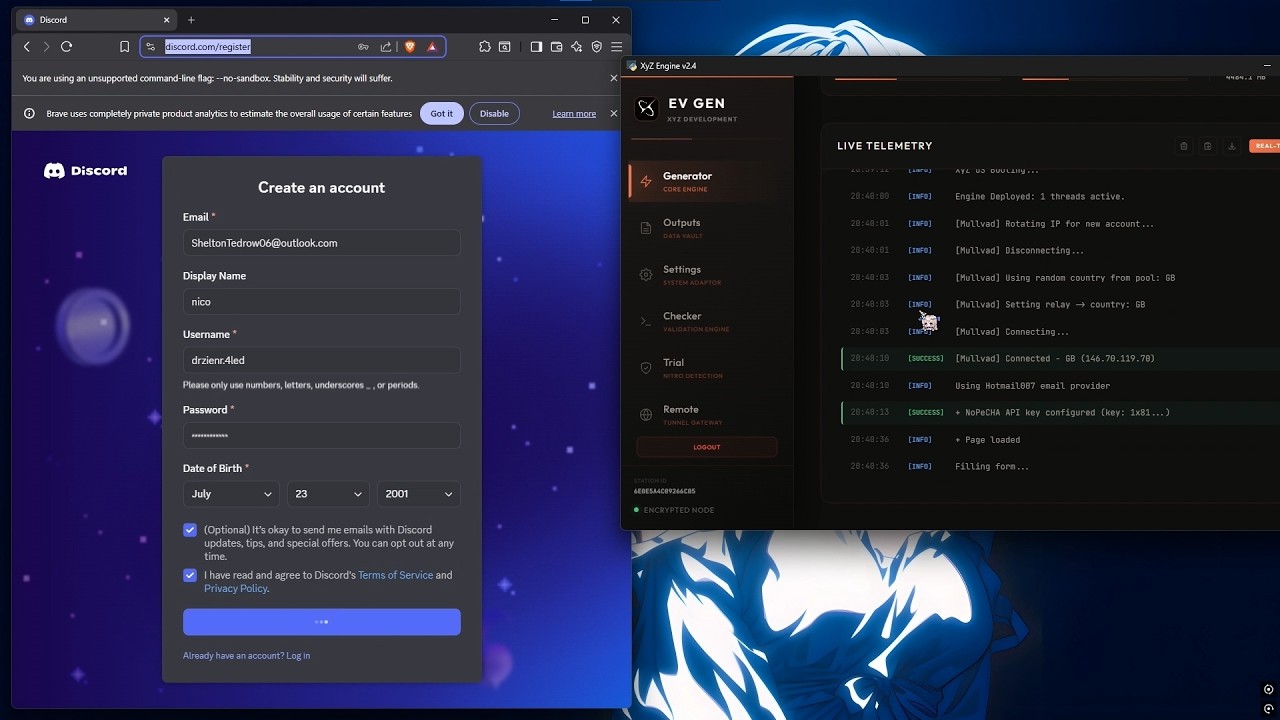 Token Checker Ultimate Discord Token Generator 2026⚡ | Auto Cap Solver + Token ...