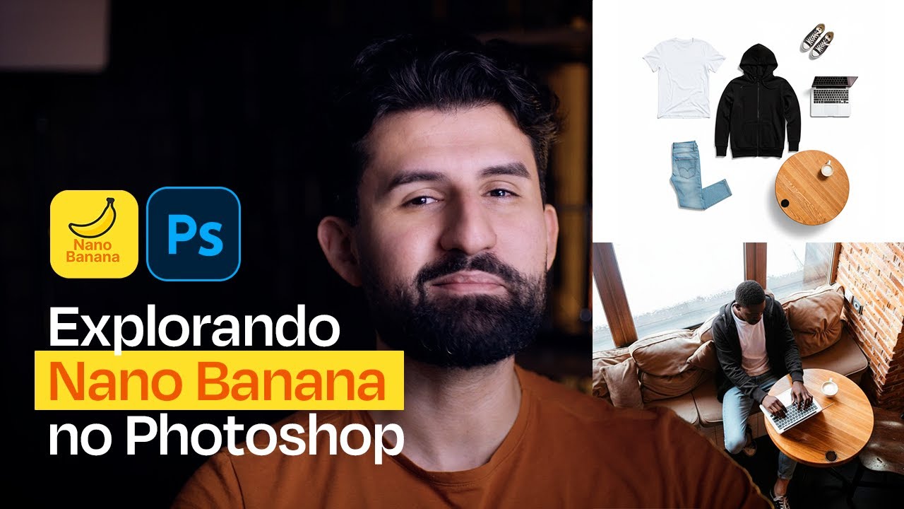 Testando Nano Banana no Photoshop para design gráfico - YouTube